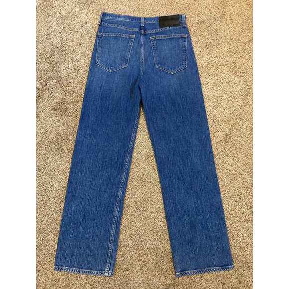 Rag & Bone Ruth Super High-Rise Straight-Leg Jeans in Derby Medium Blue Wash 27” - Picture 9 of 10